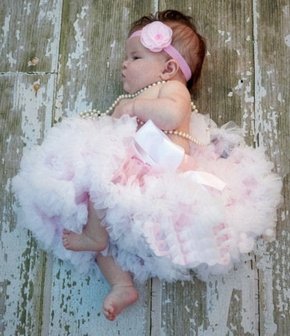 Petticoat Luxe Lightpink Cream By Meetje-Pettiskirts Kids. 