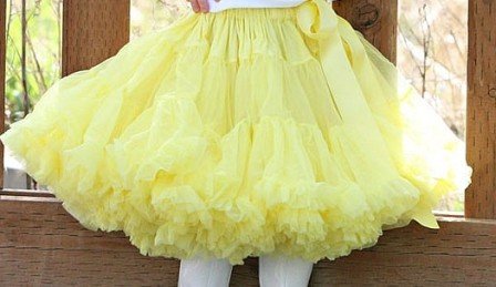 Petticoat Luxe Geel By Meetje-Pettiskirts Kids &amp; Women