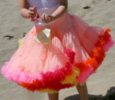 Petticoat Luxe Summer Rainbow By Meetje-Pettiskirts Kids 