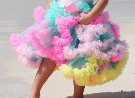 Petticoat Luxe Tropic Rainbow By Meetje-Pettiskirts Kids 