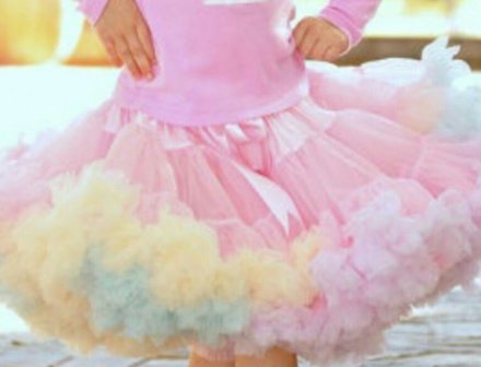 Petticoat Luxe Roze Regenboog By Meetje-Pettiskirts Kids &amp; Women 