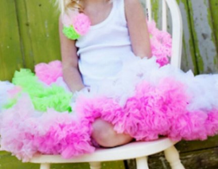 Petticoat Luxe Wit Neon By Meetje-Pettiskirts Kids &amp; Women 