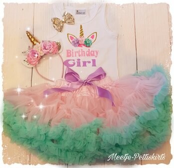 Unicorn Verjaardag set Luxe Roze Mint Lila 