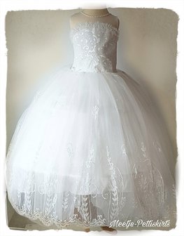 Bruidsmeisje jurk Communie ivoor creme 98-152
