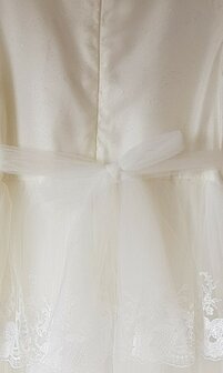 Bruidsmeisje jurk lang ivoor Sequin flower 110-140 