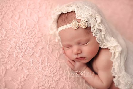      Haarband Baby Newborn Lace Strik