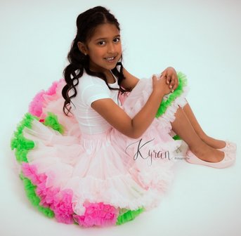 Petticoat Roze Rainbow By Meetje-Pettiskirts Kids 