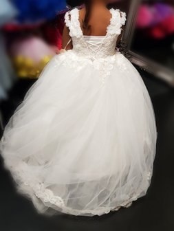 Communie jurk &amp; Bruiloft meisje Ivoor Ultra Luxe Alle maten 