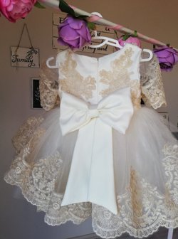 Bruidsmeisje jurk - communie jurk Luxe Handmade maat 56 tm 176 