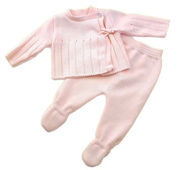 Wrap set Knit roze Dizzy Daisy Strik 