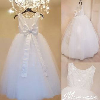 Communie jurk &amp; bruiloft jurk Handmade Lang maat 80 tm 176 