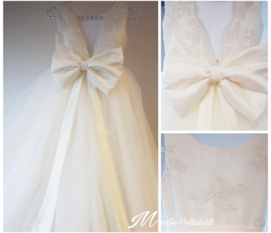Communie jurk &amp; bruiloft jurk Handmade Lang maat 80 tm 176 