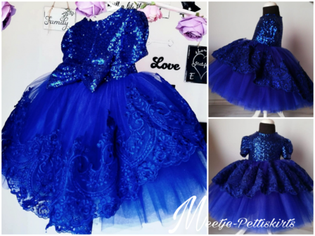 Tutu jurk bruiloft Ultra Luxe Extra Vol Royal Blue   