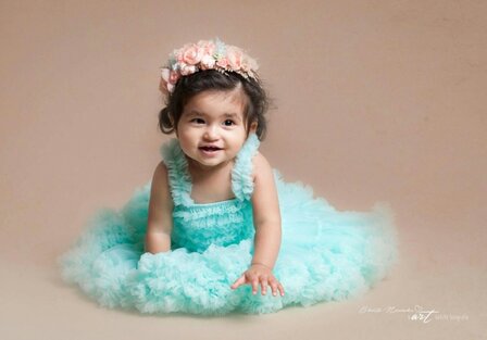 Feestjurk Pettidress By Meetje baby Mint.