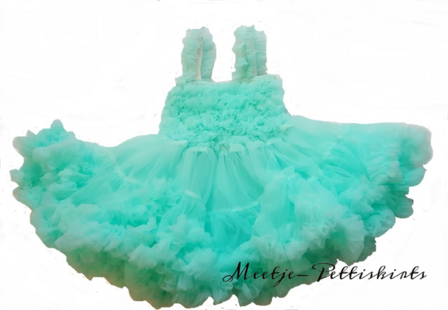 Feestjurk Pettidress By Meetje baby Mint.