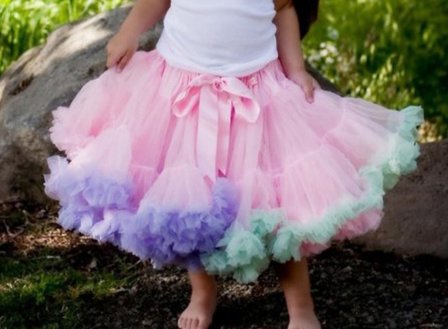 Petticoat Luxe Roze rainbow KIDS 