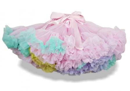 Petticoat Luxe Roze rainbow Strik KIDS