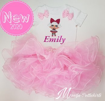 LOL tutu set Met naam Lange of Korte Mouw 