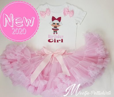 LOL Roze petticoat set Luxe Birthday Girl 