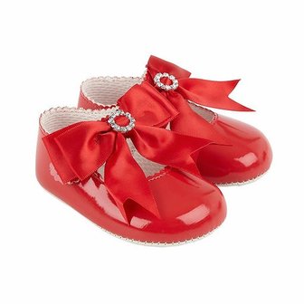 baby feestschoentjes rood