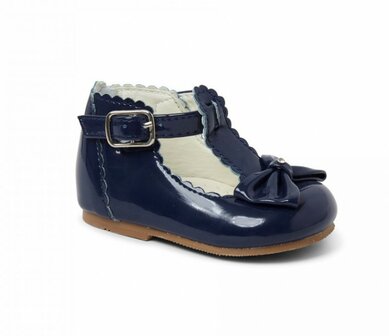 Luxury Sally feest schoentjes strik diamand blauw