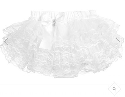 Tutu luierbroekje kant wit New