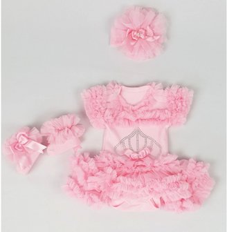 Baby tutu romper jurkje Roze + eventuele accessoires NEW.