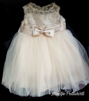 Feestjurk Bruiloft Communie &amp; Doop jurk Champagne Luxe Baby &amp; Kids 