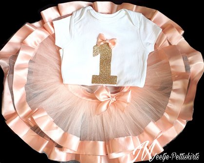  verjaardag Luxe tutu rok Handmade atelier Cijfer 1 tm 8 jaar  