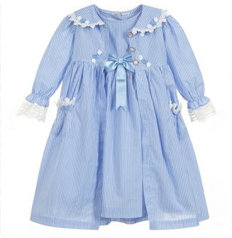 Complet set Meisjes Nachtjapon met Bijpassende duster Blauw Katoen Spanisch Girl 