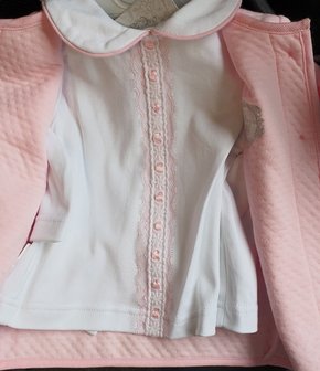 baby set Luxe  Vestje - top - broekje Roze + NEW