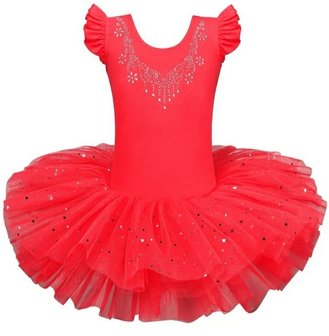Balletpakje Rood tutu Sparkle Style maat 92-140 NEW