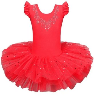Balletpakje Rood tutu Sparkle Style maat 92-140 NEW