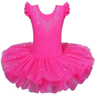 Balletpakje fuchsia tutu Sparkle Style maat 92-140 NEW