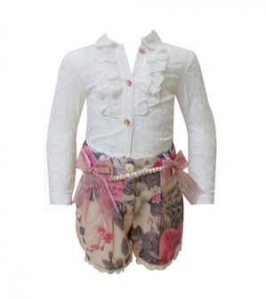 2delige Boutique collection Short met Blouse NEW 2-8 jaar  