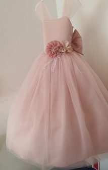 Prinsessenjurk oud roze Handmade Ultra Luxe