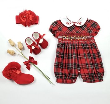 pakje rood ruit Spanisch Style Girly  + eventuele accessoires NEW 