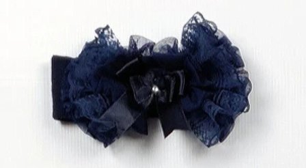 Tutu kant haarband blauw