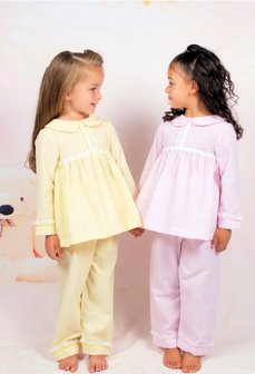 Meisjes Pyjama roze Katoen Broderie Spanisch Girl 86-128