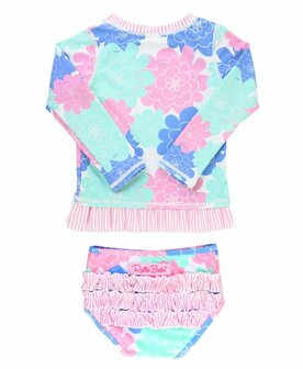 Bikini lange mouw pastel UV bescherming 56-140 