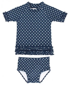 bikini blauw korte mouw 