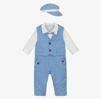 complete Baby jongens set Spaanse babykleding blauw 