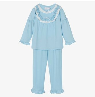 Meisjes Pyjama licht blauw Ultra zacht katoen