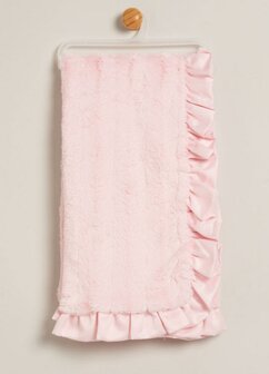 Baby deken Ultra Zacht roze met naam mogelijk 
