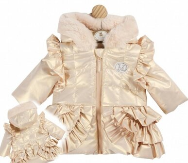 baby Winterjas champagne  boetiekcollectie Mintini 