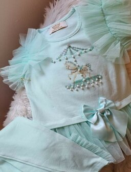 Setje legging met tuniek mint 
