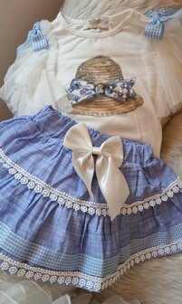 Setje rok en top madame blauw
