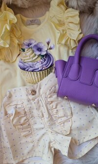 setje broekje en top Cupcake Geel 