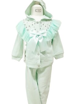 Neon set vestje met broek mint 