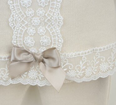 Setje 3delig knit beige babygirl   